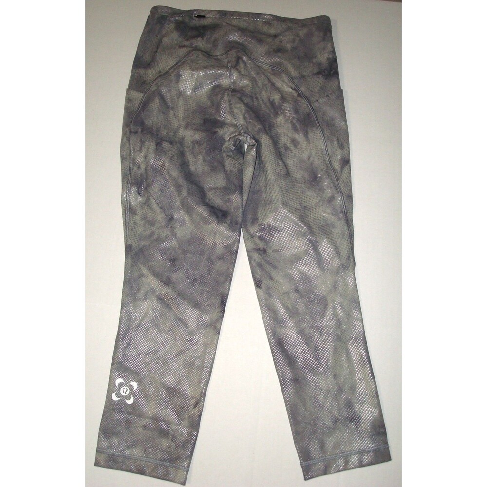 New NWT Lululemon Leggings RARE 6 Womens SeaWheeze Swift Speed Crop Pockets 21"